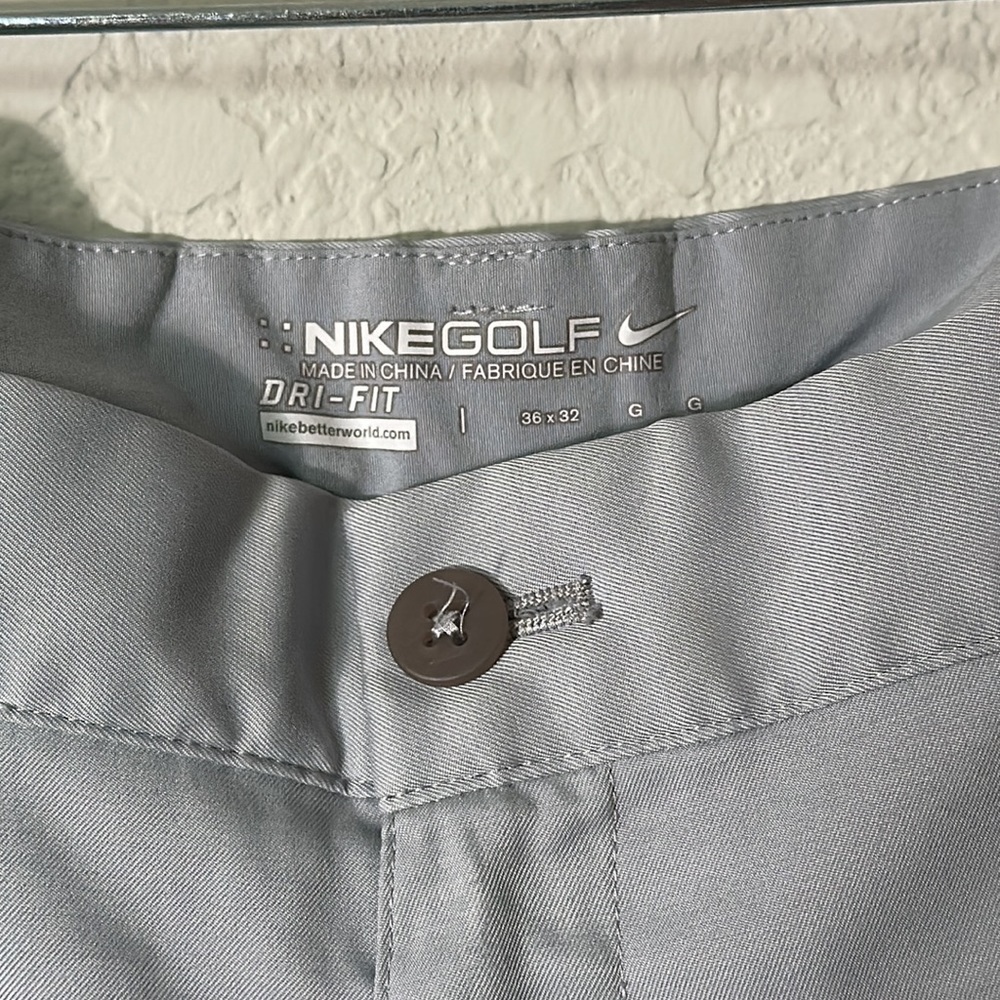 Nike Golf pants light grey/silver size 36/32 - Picture 2 of 7